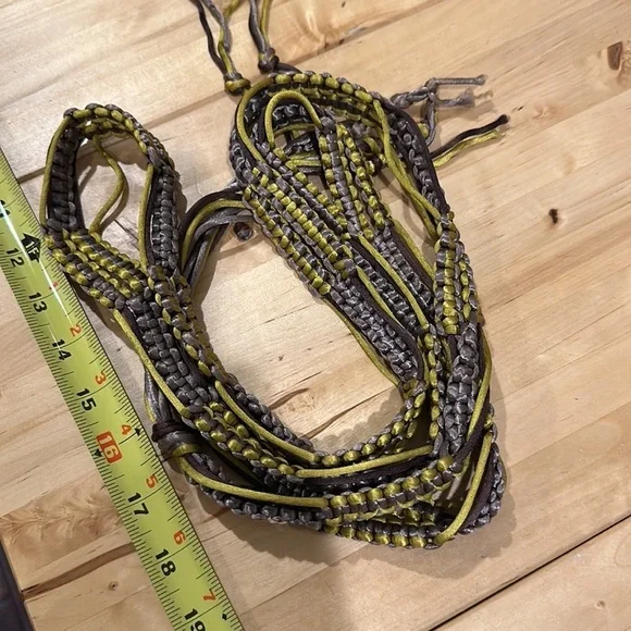 Silky macrame belt- boho chic 70s! - Picture 9 of 9